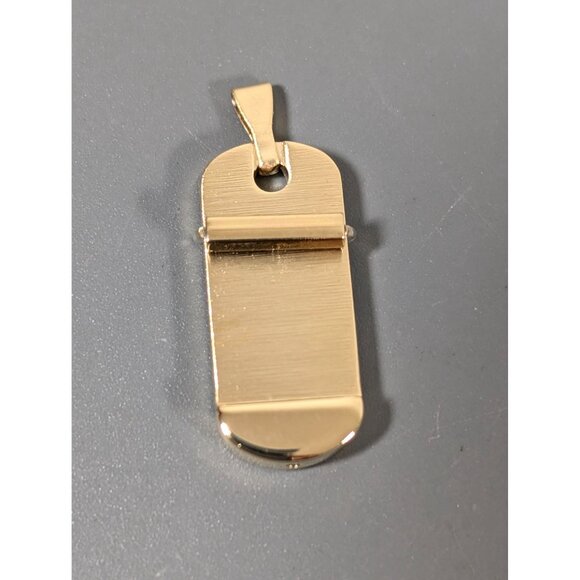 Keep Mini ID Pendant Gold Tone For Slide Charms NEW - Picture 2 of 5